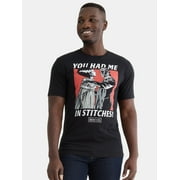 Men's Valentine's Day Graphic Print Tee with Short Sleeves, Sizes XS-3XL